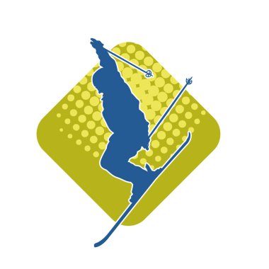 Kayak sporu yapan bir erkeğin silueti.