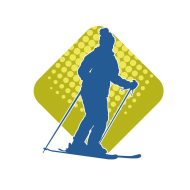 Kayak sporu yapan bir erkeğin silueti.