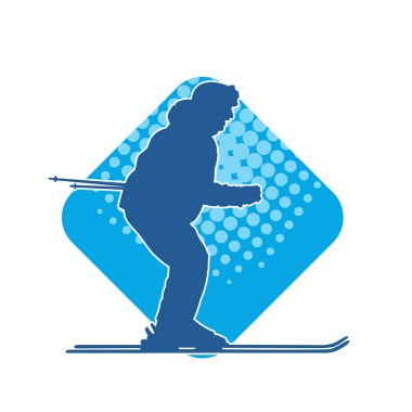 Kayak sporu yapan bir erkeğin silueti.