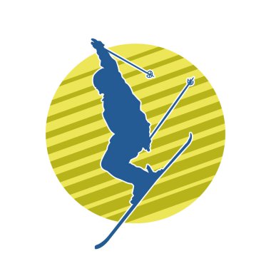 Kayak sporu yapan bir erkeğin silueti.