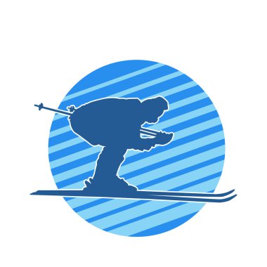 Kayak sporu yapan bir erkeğin silueti.