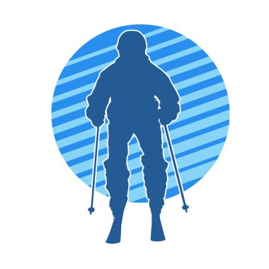 Kayak sporu yapan bir erkeğin silueti.