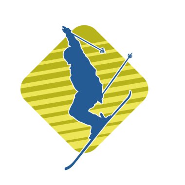 Kayak sporu yapan bir erkeğin silueti.