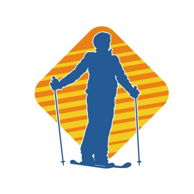 Kayak sporu yapan bir erkeğin silueti.