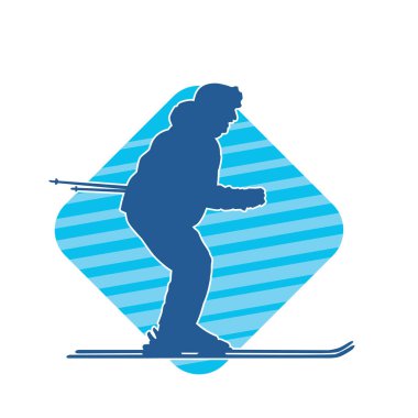 Kayak sporu yapan bir erkeğin silueti.