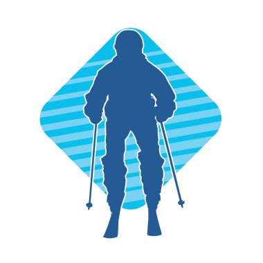 Kayak sporu yapan bir erkeğin silueti.