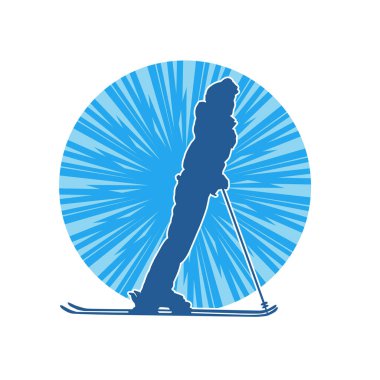 Kayak sporu yapan bir erkeğin silueti.