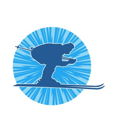 Kayak sporu yapan bir erkeğin silueti.