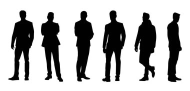 Bir ofis çalışanının ya da iş adamının silueti..