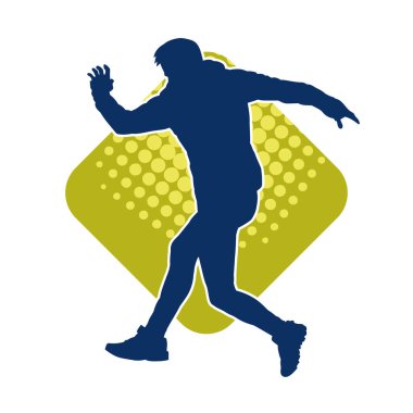 Atlayan ve koşan bir adamın silüeti.