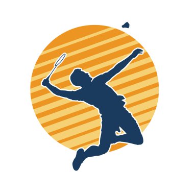 Bisiklet süren bir erkeğin silueti. Bisiklet sürme hareketinin silueti pozu.