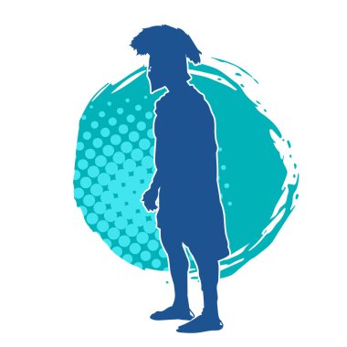 Dikenli savaş kaskı takan eski bir Romalı erkek askerin silueti.