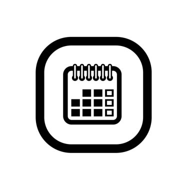calendar vector icon. time management or schedule symbol. clipart