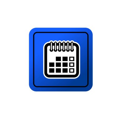 Takvim vektör simgesi. zaman yönetimi veya zamanlama sembolü.