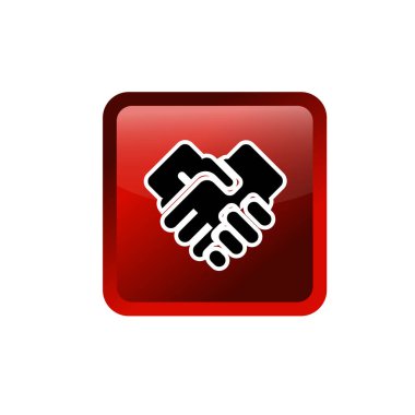 Tokalaşma silueti sembolü. anlaşma simgesi vektörü