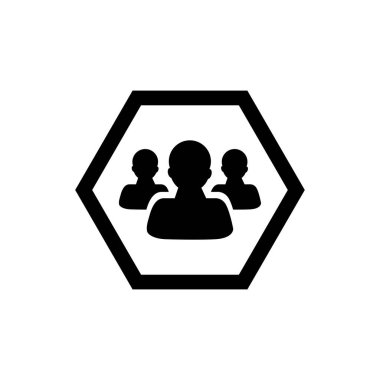 Ortaklık ikonu, iş müşterisi, tesis lideri çizgisi sembolü.  