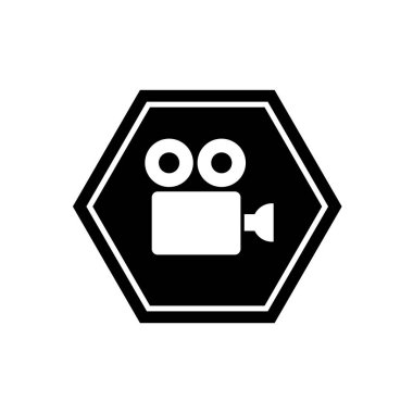 film projektörü simgesi klasik video kaydedici simgesi