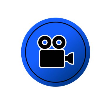 film projektörü simgesi klasik video kaydedici simgesi