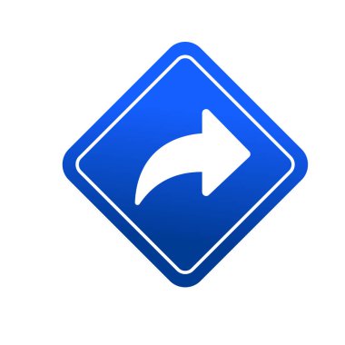 Basit bir ok sembolü. İleri düğme logosu. Simgeyi tekrar oynat. yön işaretleyici.