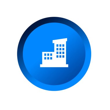 Bir katın siluet sembolü. Apartman hizmetleri için simge ya da logo.