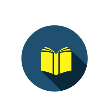 Kitap simgesini aç. Açık kitap vektör tasarımı. imza tasarımı.