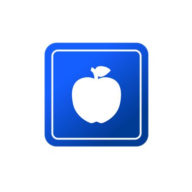 Apple Simgesi, gri arka planda izole edilmiş, modaya uygun düz stil. Apple Simgesi sayfa sembolü Apple Simgesi logosu, uygulaması, UI tasarımı için. Apple Simge Vektörü illüstrasyonu