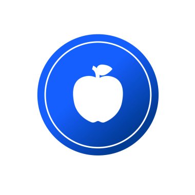Apple Simgesi, gri arka planda izole edilmiş, modaya uygun düz stil. Apple Simgesi sayfa sembolü Apple Simgesi logosu, uygulaması, UI tasarımı için. Apple Simge Vektörü illüstrasyonu