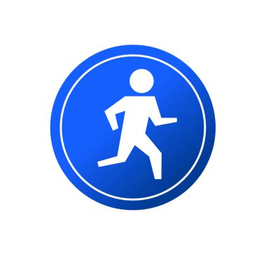 insanları vektör simgesi resimlemesi çalıştırmak. insanlar egzersiz sembolü tasarımını çalıştırır