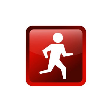 insanları vektör simgesi resimlemesi çalıştırmak. insanlar egzersiz sembolü tasarımını çalıştırır