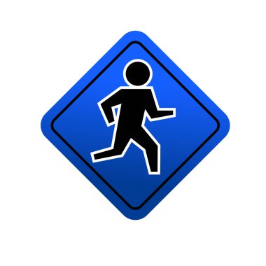 insanları vektör simgesi resimlemesi çalıştırmak. insanlar egzersiz sembolü tasarımını çalıştırır