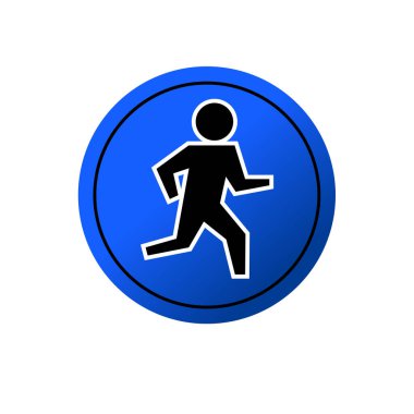 insanları vektör simgesi resimlemesi çalıştırmak. insanlar egzersiz sembolü tasarımını çalıştırır