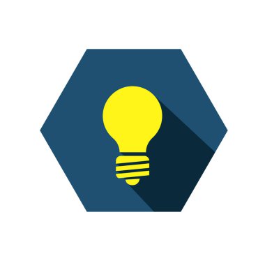 Ampul satır simge vektör, beyaz arka plan üzerinde izole. Fikir işareti, çözüm, düşünme kavramı. Aydınlatma elektrik lambası. Elektrik, Parlatıcı. 