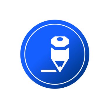 Grafik tasarım, logo, web sitesi, sosyal medya, mobil uygulama, ui illüstrasyon için kalem simgesi