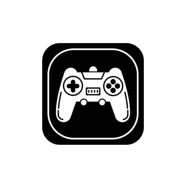 Oyun denetleyici simgesi, PS çubuk sembolü işaret çizelgesi logo şablonu herhangi bir amaç için izole edildi