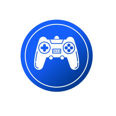 Oyun denetleyici simgesi, PS çubuk sembolü işaret çizelgesi logo şablonu herhangi bir amaç için izole edildi