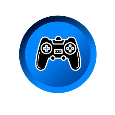 Oyun denetleyici simgesi, PS çubuk sembolü işaret çizelgesi logo şablonu herhangi bir amaç için izole edildi