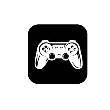 Oyun denetleyici simgesi, PS çubuk sembolü işaret çizelgesi logo şablonu herhangi bir amaç için izole edildi