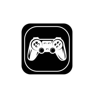 Oyun denetleyici simgesi, PS çubuk sembolü işaret çizelgesi logo şablonu herhangi bir amaç için izole edildi