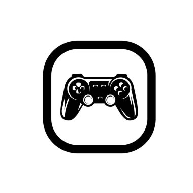 Oyun denetleyici simgesi, PS çubuk sembolü işaret çizelgesi logo şablonu herhangi bir amaç için izole edildi