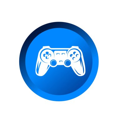 Oyun denetleyici simgesi, PS çubuk sembolü işaret çizelgesi logo şablonu herhangi bir amaç için izole edildi