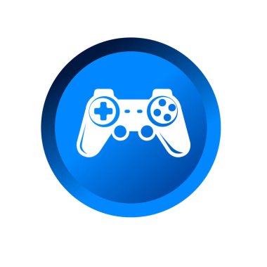 Oyun denetleyici simgesi, PS çubuk sembolü işaret çizelgesi logo şablonu herhangi bir amaç için izole edildi