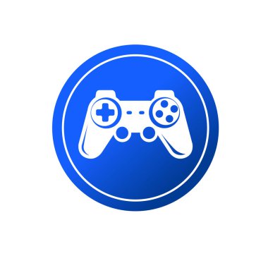 Oyun denetleyici simgesi, PS çubuk sembolü işaret çizelgesi logo şablonu herhangi bir amaç için izole edildi