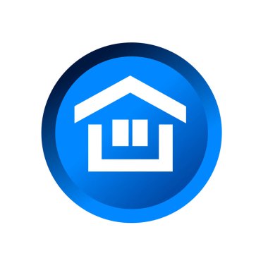 Ev ikonu. herhangi bir tasarım amacı için ev geliştirici sembolü işaret vektör illüstrasyon logo şablonu