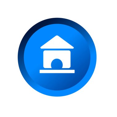 Kuş evi sembolü. Yuva kutusu simgesi. ev veya ev logosu.