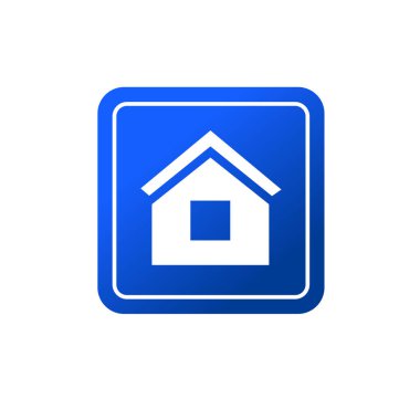 Ev ikonu. herhangi bir tasarım amacı için ev geliştirici sembolü işaret vektör illüstrasyon logo şablonu