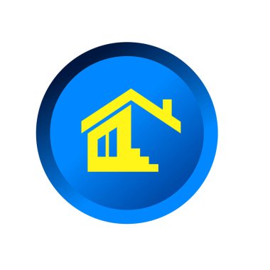 Ev ikonu. herhangi bir tasarım amacı için ev geliştirici sembolü işaret vektör illüstrasyon logo şablonu