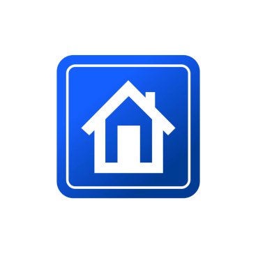 Ev ikonu. herhangi bir tasarım amacı için ev geliştirici sembolü işaret vektör illüstrasyon logo şablonu