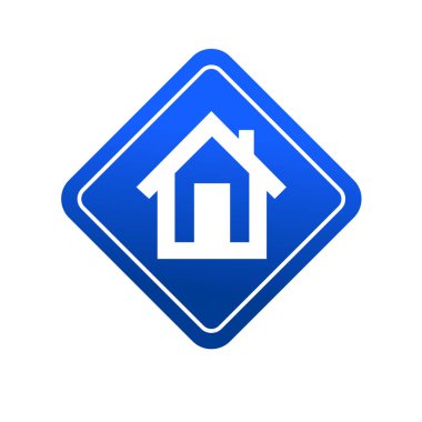Ev ikonu. herhangi bir tasarım amacı için ev geliştirici sembolü işaret vektör illüstrasyon logo şablonu