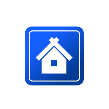 Ev ikonu. herhangi bir tasarım amacı için ev geliştirici sembolü işaret vektör illüstrasyon logo şablonu