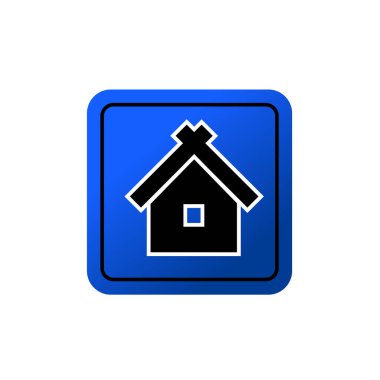 Ev ikonu. herhangi bir tasarım amacı için ev geliştirici sembolü işaret vektör illüstrasyon logo şablonu